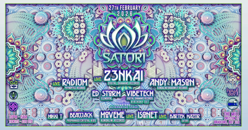 Satori Presents: Z3NKAI, R4DIUM, MOVEME & INSONET - Feb 27 @ 10:00 pm - Feb 28 @ 5:00 am